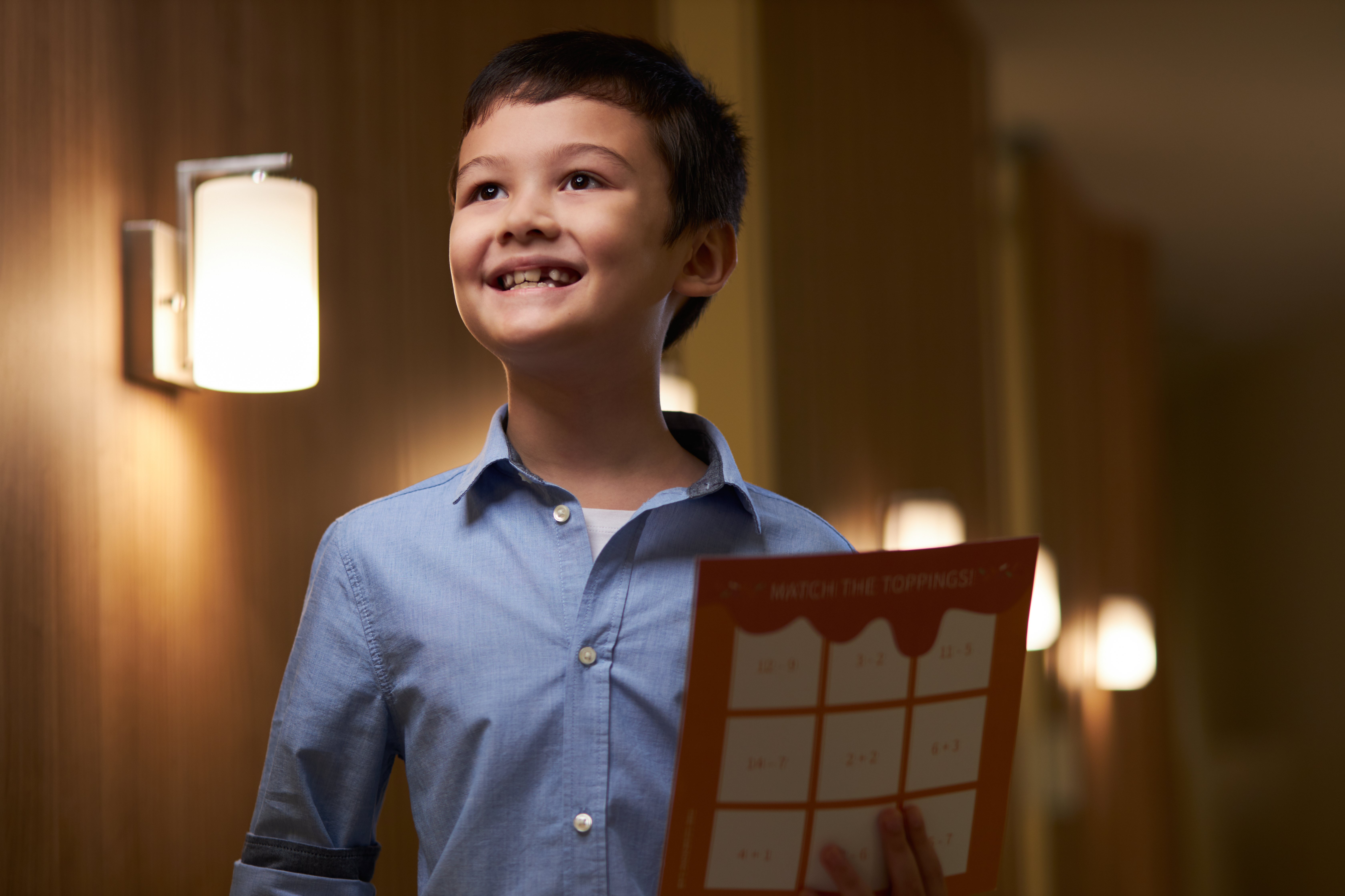 Primary school student at The Learning Lab learning maths from an interactive worksheet
